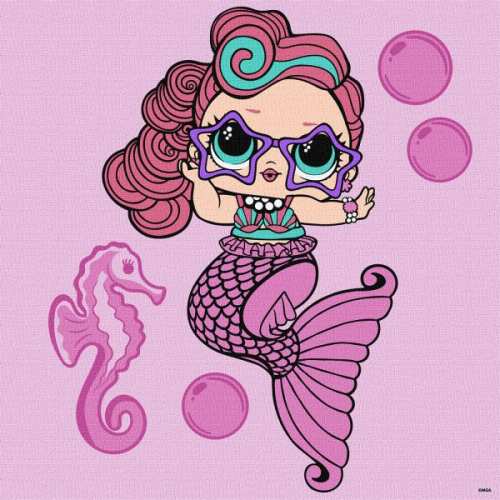 Картина за номерами - L.O.L. Surprise! Mermaids Waves