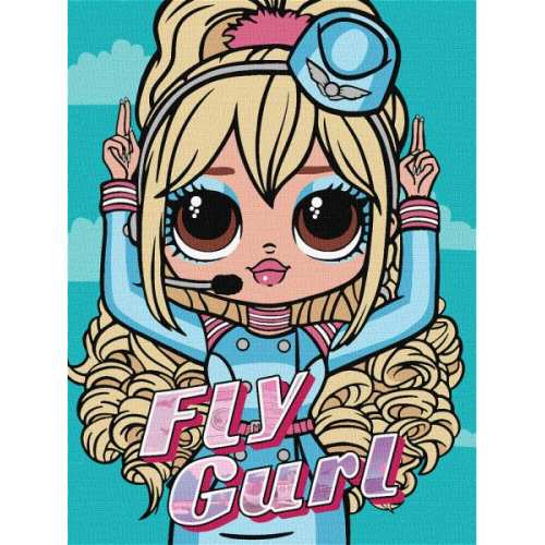 Картина за номерами - L.O.L. Surprise! O.M.G. Fly Gurl
