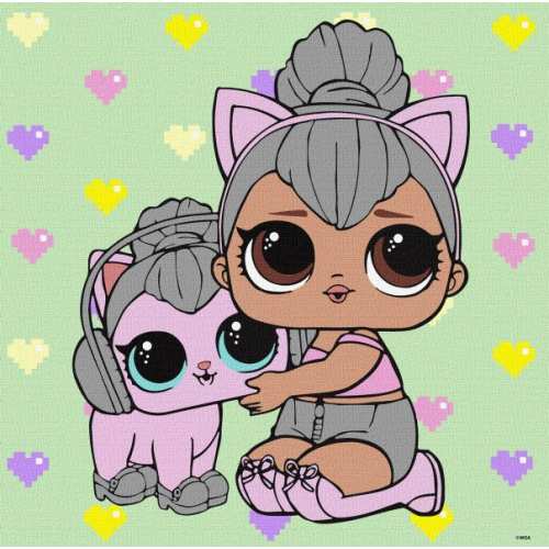 Картина за номерами - L.O.L. Surprise! TroopSurprise Kitty Queen With Kitty