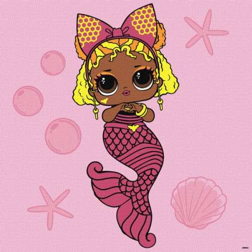 Картина за номерами - L.O.L. Surprise! Mermaids Queen Bee