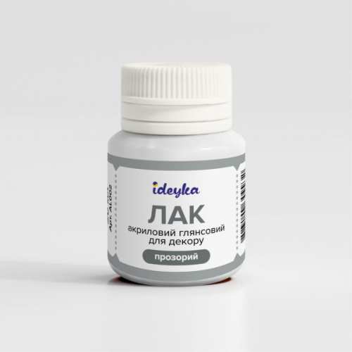 Лак акриловий глянсовий для декору (прозорий)