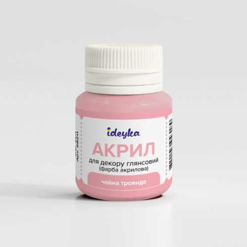 Акрил для декору - Чайна троянда
