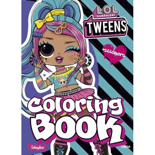 Книжка-розмальовка зі стікерами - Tweens Emma Emo