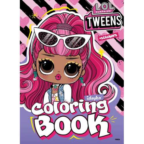 Книжка-розмальовка зі стікерами - Tweens Cherry