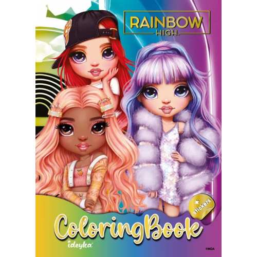 Книжка-розмальовка зі стікерами - The creative Rainbow 2