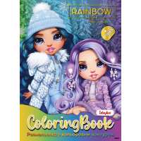 Книжка-розмальовка зі стікерами - Rainbow High Winter Break