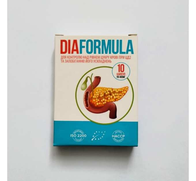 Diaformula (Діаформула, Диаформула) від діабету, 10 капс