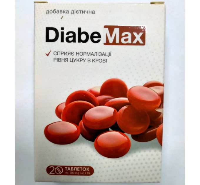 DiabeMax (Діабемакс, Диабемакс) нормалізація рівня цукру в крові, 20 таб