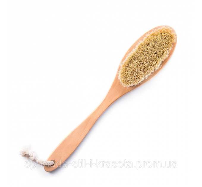 Щітка для сухого масажу сизалева Hillary + Скраб для тіла парфумований Hillary Perfumed Oil Scrub Flowers, 200