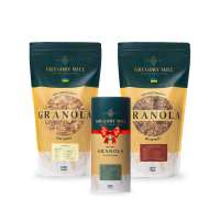 Набір граноли Banana, Cherry Boom 2 кг &amp; Apple pie 500г у подарунок Gregory Mill