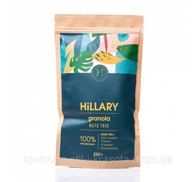 Гранола Hillary Nuts’ Trio, 250 г