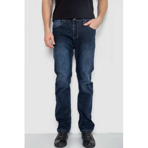 Джинсы мужские, цвет темно-синий, 244R2280