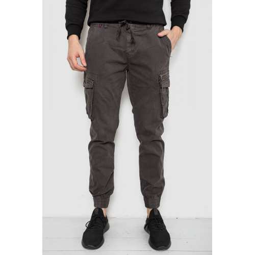 Штаны мужские однотонные, цвет серый, 244R1641 Штаны мужские однотонные, цвет серый, 244R1641