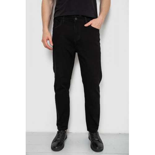 Джинсы мужские однотонные, цвет черный, 244R8527-1 Джинсы мужские однотонные, цвет черный, 244R8527-1