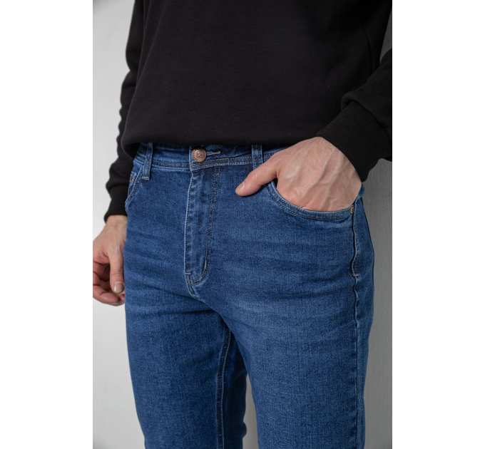 Джинсы мужские демисезонные, цвет синий, 243R8047