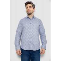 Рубашка мужская с принтом, цвет серый, 186R2020