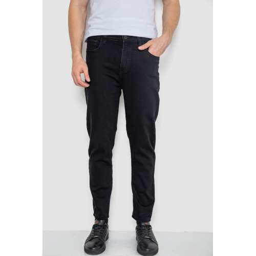 Джинсы мужские стрейч, цвет черный, 244R8562