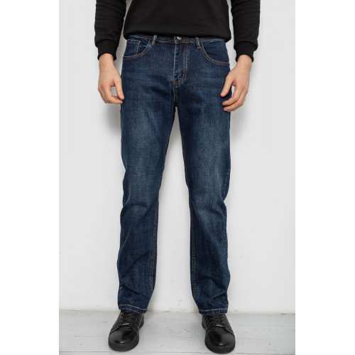 Джинсы мужские прямого кроя, цвет синий, 244R9902 Джинсы мужские прямого кроя, цвет синий, 244R9902