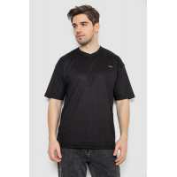 Футболка мужская однотонная, цвет черный, 247R3140