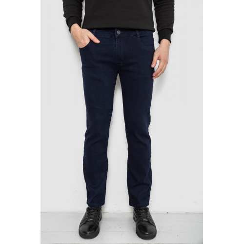 Джинсы мужские однотонные Straight, цвет синий, 244R1049-1 Джинсы мужские однотонные Straight, цвет синий, 244R1049-1