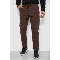 Брюки мужские классические однотонные, цвет коричневый, 157RU02-007