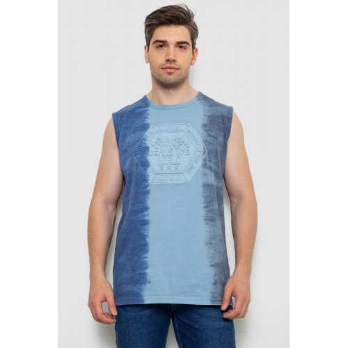 Майка мужская, цвет джинс, 244R18-1215 Майка мужская, цвет джинс, 244R18-1215