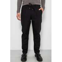 Штаны мужские классические однотонные, цвет черный, 157RU02-005