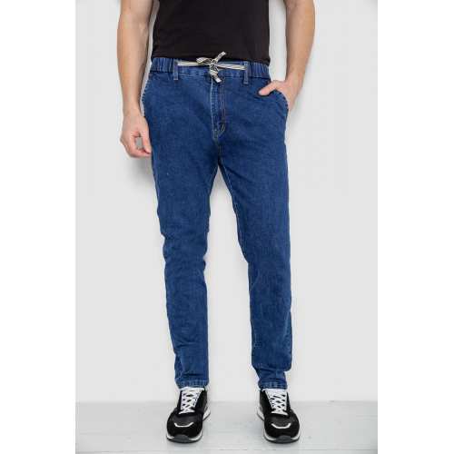 Джинсы мужские на резинке, цвет синий, 244R8064 Джинсы мужские на резинке, цвет синий, 244R8064