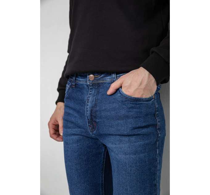 Джинсы мужские демисезонные, цвет синий, 243R8059