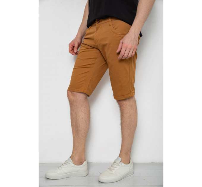 Шорты мужские однотонные, цвет коричневый, 238R2469