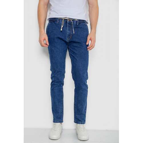 Джинсы мужские на резинке, цвет синий, 244R8063 Джинсы мужские на резинке, цвет синий, 244R8063