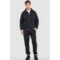 Спорт костюм мужской на флисе, цвет черный, 244R967