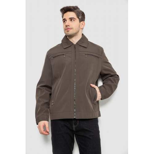 Куртка мужская демисезонная однотонная, цвет хаки, 244R033B Куртка мужская демисезонная однотонная, цвет хаки, 244R033B