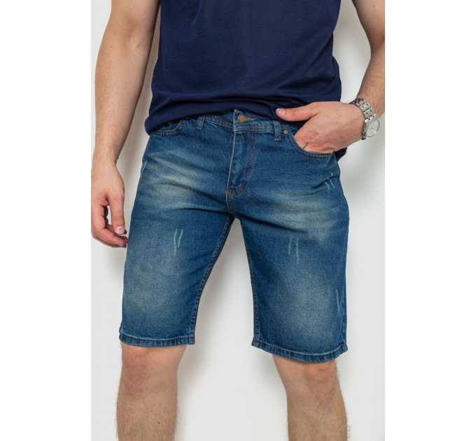 Шорты мужские джинсовые, цвет синий, 244RB004