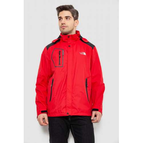 Куртка мужская демисезонная с капюшоном, цвет красный, 244RL-2515AL Куртка мужская демисезонная с капюшоном, цвет красный, 244RL-2515AL