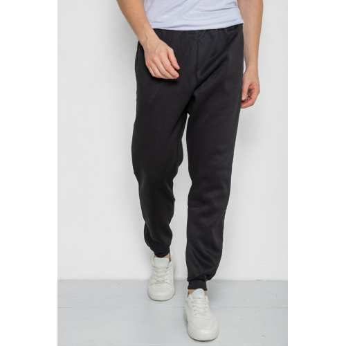 Спортивные штаны мужские на флисе, цвет черный, 244ROP09 Спортивные штаны мужские на флисе, цвет черный, 244ROP09