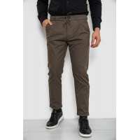 Брюки мужские классические однотонные, цвет хаки, 157RU02-014
