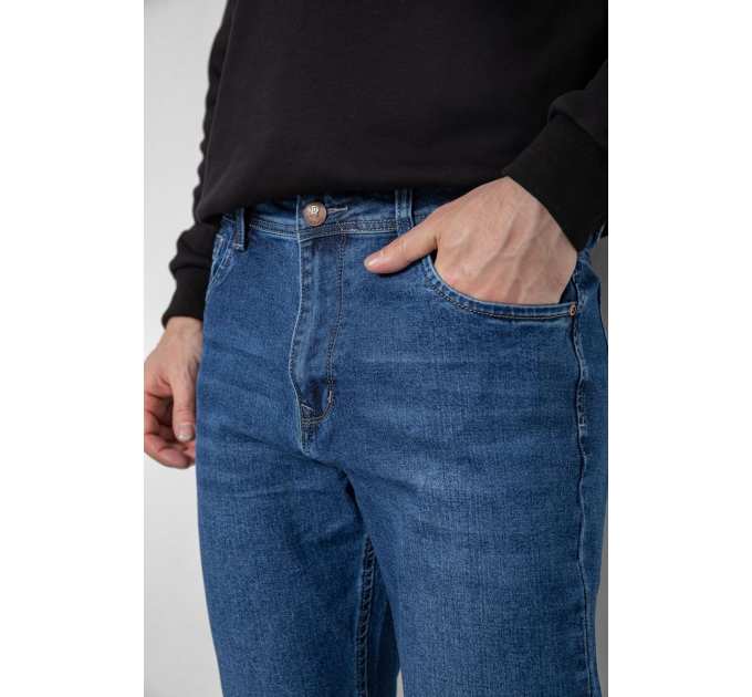 Джинсы мужские демисезонные, цвет синий, 243R8050