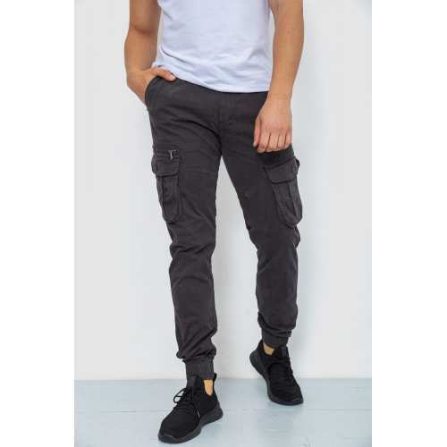 Брюки карго мужские, цвет темно-серый, 244R2073 Брюки карго мужские, цвет темно-серый, 244R2073