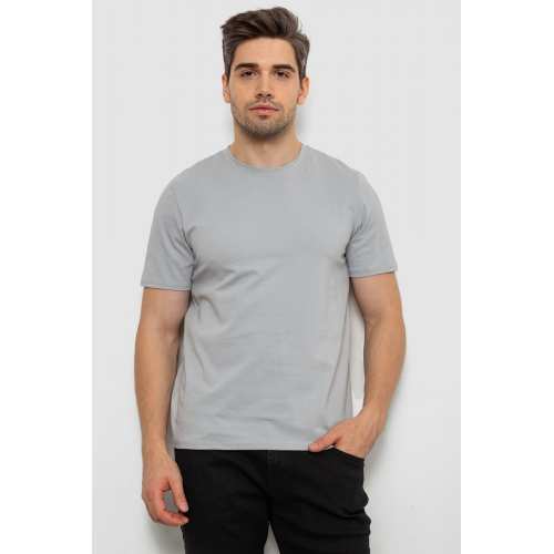 Футболка мужская однотонная, цвет светло-серый, 238R155