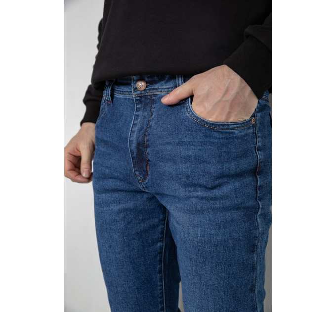 Джинсы мужские демисезонные, цвет синий, 243R8060