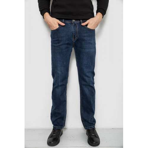 Джинсы мужские прямого кроя, цвет синий, 244R9910 Джинсы мужские прямого кроя, цвет синий, 244R9910