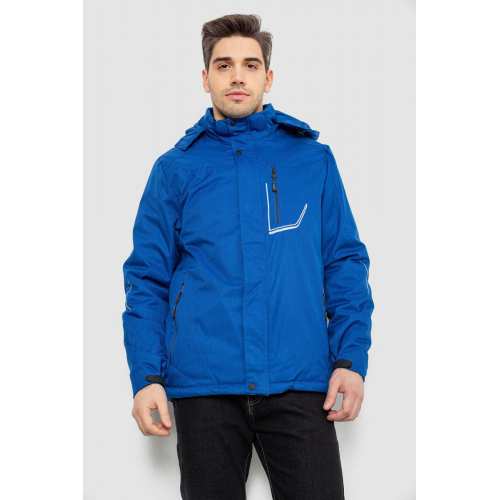 Куртка мужская демисезонная с капюшоном, цвет электрик, 244RZ-2521 Куртка мужская демисезонная с капюшоном, цвет электрик, 244RZ-2521