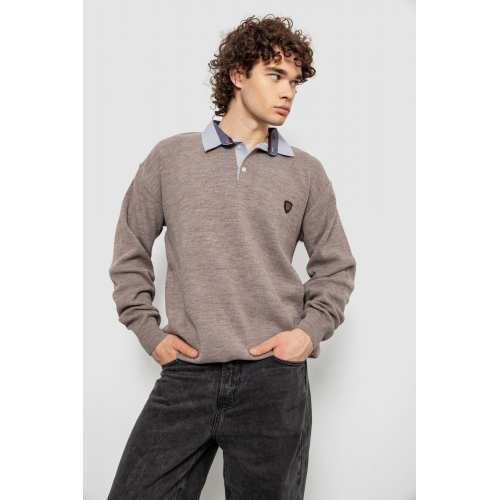 Свитер-обманка мужской, цвет мокко, 161R924