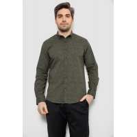 Рубашка мужская с принтом, цвет хаки, 186R6053