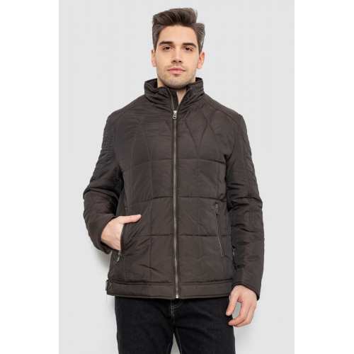 Куртка мужская демисезонная, цвет темно-коричневый, 244RD114 Куртка мужская демисезонная, цвет темно-коричневый, 244RD114