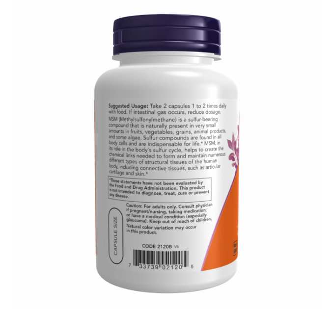 M.S.M 1000mg - 120 vcaps