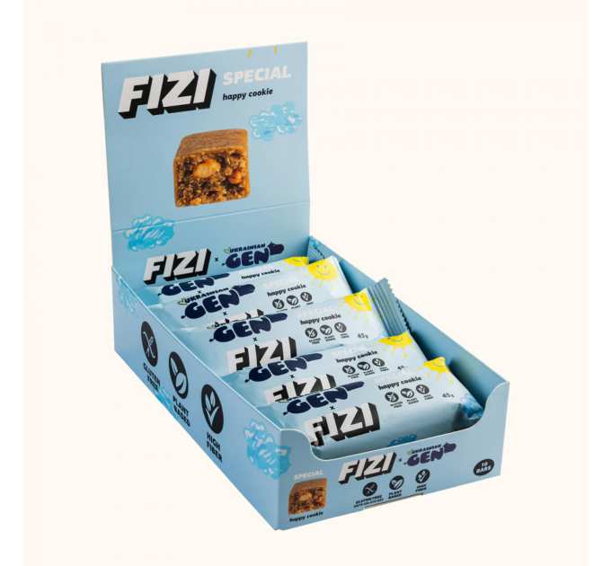 Fizi Protein Bar Special - 10x45g Happy Cookies