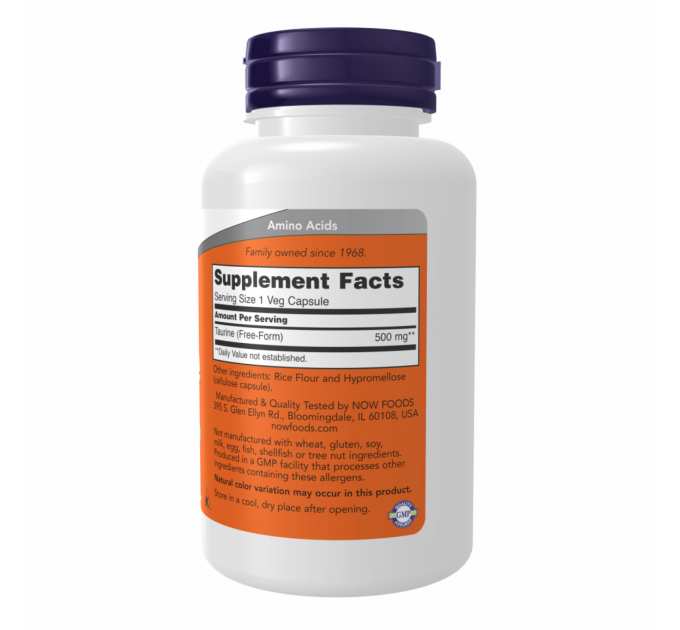 TAURINE 500mg - 100 caps