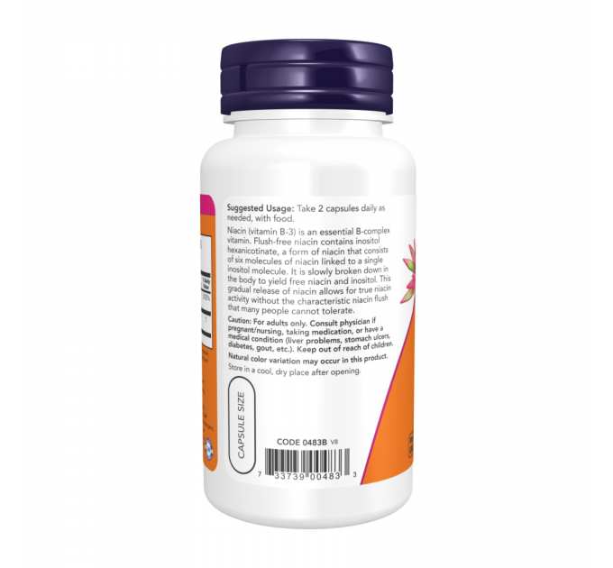 Flush-Free Niacin 250mg - 180 vcaps
